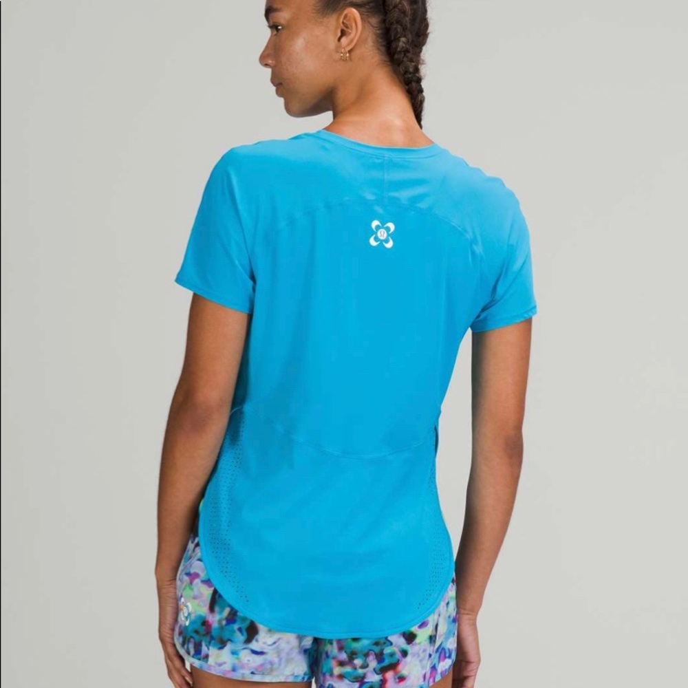 SEAWHEEZE SW*21 Lululemon High Neck UVP Running Short Sleeve NWT